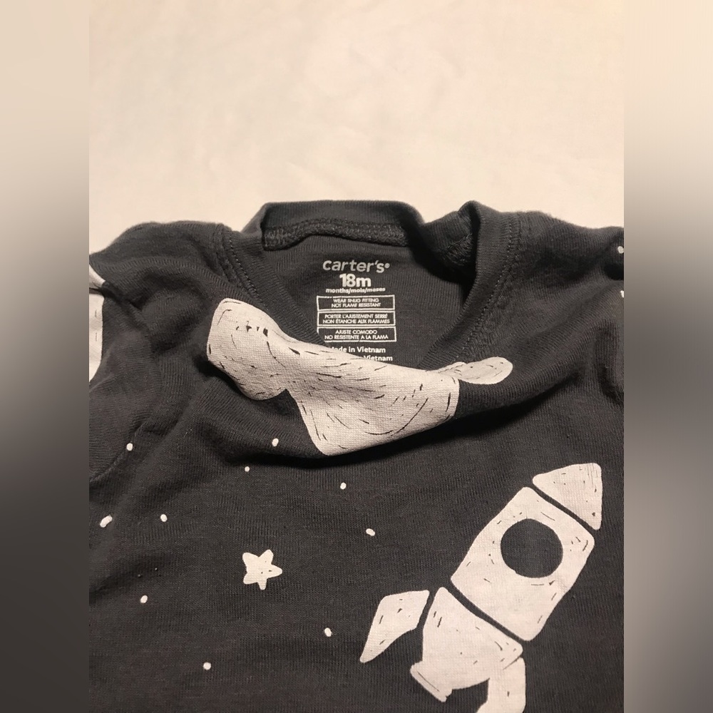 Carter’s Baby Boy 2 Piece Long Sleeve Pajamas Bundle Size 18M - Picture 6 of 6